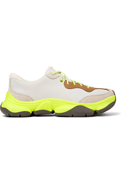 CAMPER Men Multicolor Leather Cushioned Sneaker Extra Durable Lace-Up Sporty Nubuck Detailed Twins