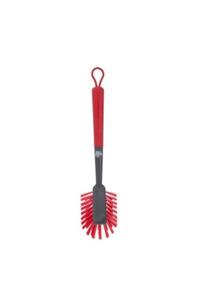 DİRT DEVIL Dishwashing Brush, Long Handle, 32x7.5 cm, Dirt Devil, Red/Gray