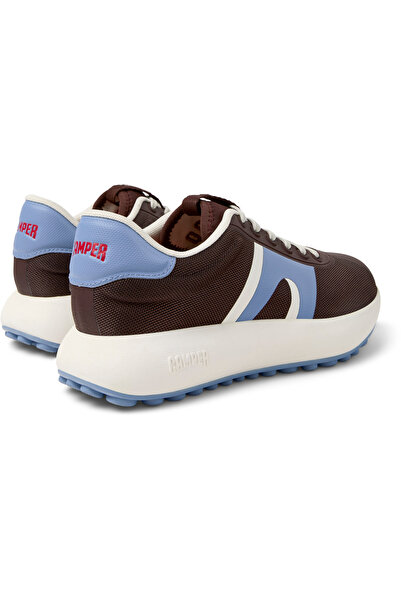 CAMPER Women Brown Modern Design Comfortable Sneaker Seamless Soft Sole Blue Detailed Pelotas Athens