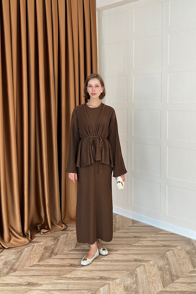 Stilife Медуза Джилели Трико Елбисе Кафяво