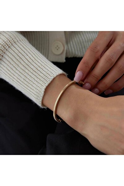 Semih Haşhaş Kuyumculuk Altın İnce Sade Kelepçe