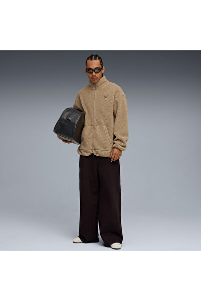 Puma Essentials Elevated Sherpa Full-Zip Erkek Kahverengi Ceket