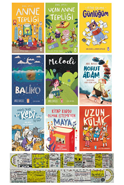 Timaş Çocuk Anıl Basılı 9 Kitap Set / Uçan Anne Terliği + Balino + Melodi + U...