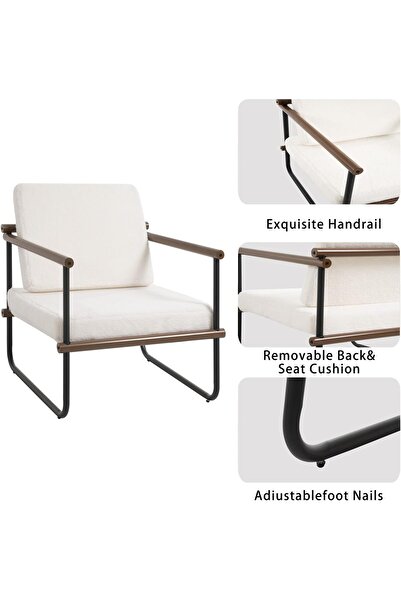 Zztcmp Accent Chair for Living Room, Single Sofa,Modern Lounge Chair for Bedroom, Upholstered Armchair