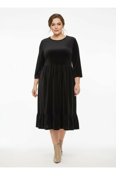 ihaoo Rochie elegantă din catifea moale