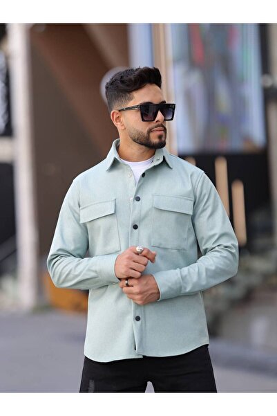 YXC Trend Maker Чоловічий сезонний повсякденний одяг з підкладкою зі скуби, спортивний крій, куртка на кнопках, чоловіча сорочка