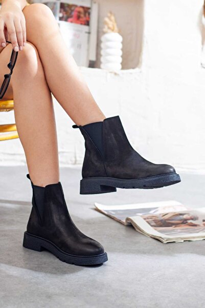 Adım Adım Mammamia Women's Genuine Leather Casual Boots