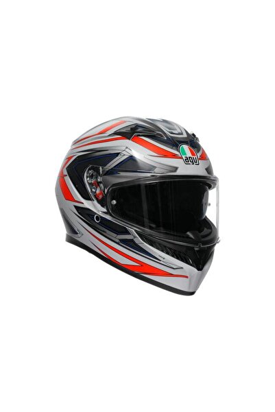 AGV Motosiklet Kaskı K3 Mplk Space Mat White Red Fluo Configuration
