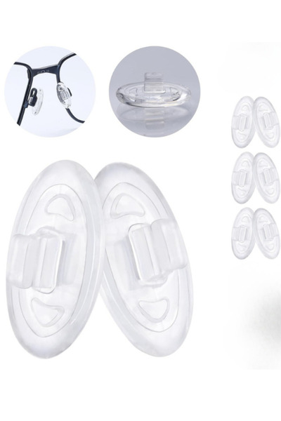 otio 6 Adet Geçmeli Silikon Gözlük Burunluk, EA modelleri için