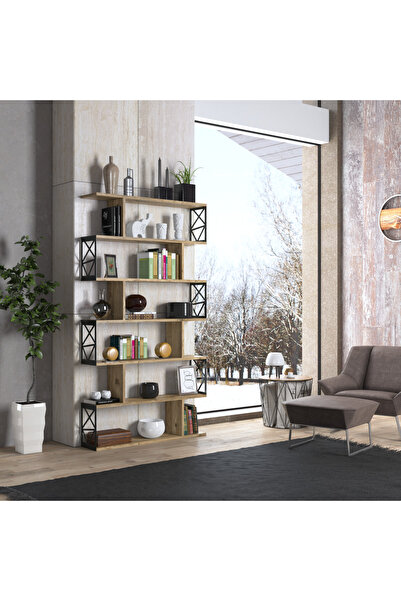 Sakura Ahşap Hunerika Nonami kitaplık/büfe -Atlantik Çam -Minifiks Bağlantılı