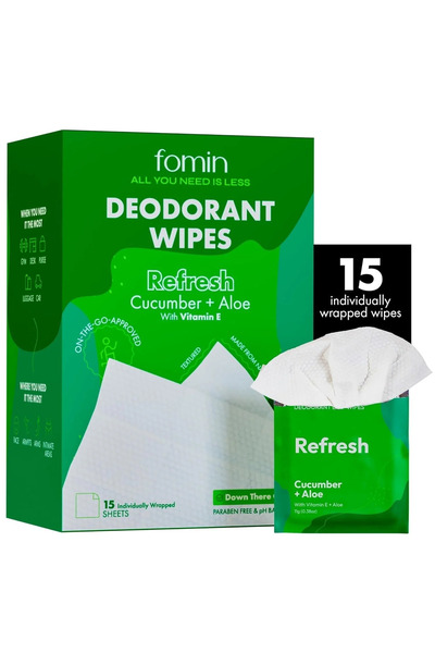 fomino Fomin Salatalık ve Aloe Deodorant Mendil 15 Adet