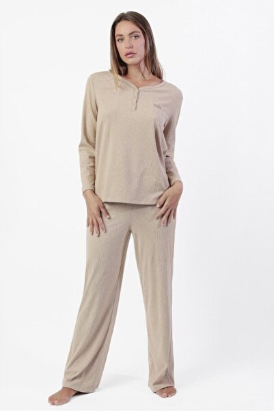 AYYILDIZ 63656 Camel Pijama Takımı