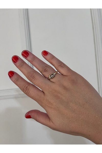 shop خاتم من الفولاذ بلون ذهبي طراز بوهيمي قابل للتعديل مرصع بالأحجار اللامعة...