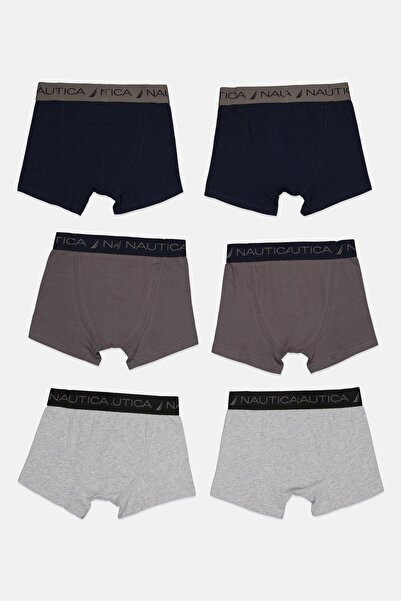 Nautica Kids Boy 6 Pieces Brand Logo Boxer Briefs, Multicolor