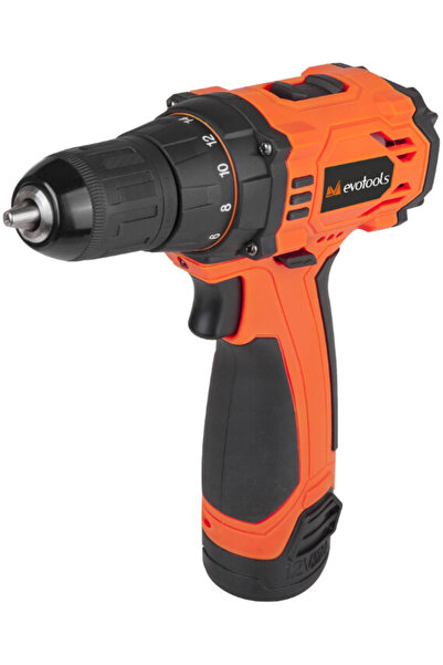 Evotools Mașină de găurit și șurubelniță fără fir CD 10.8 V Li-Ion 2 Ah EPTO ...