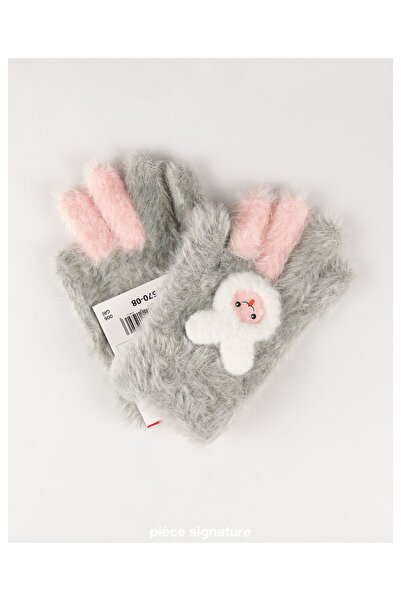 PIECE SIGNATURE 95% Acrylic 5% Elastane, Girls' Soft Gloves (Age 4-8)