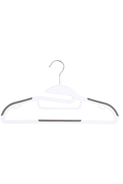 DİRT DEVIL Set de 3 umerașe antiderapante, Dirt Devil, pentru topuri și bluze, 41 x 22 cm, alb/gri