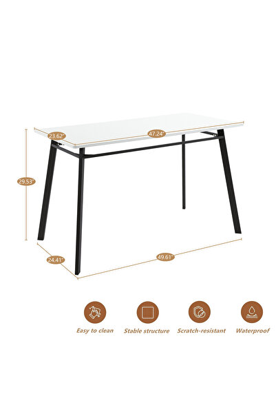 Zztcmp 5-Piece Dining Table Set,Dining Table with 4 chairs,Modern Kitchen Furniture