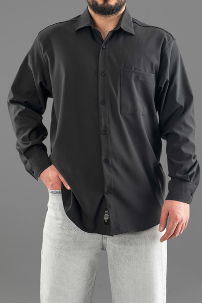 bombe Ανδρικό πουκάμισο εφαρμοστό Easy Iron που απομακρύνει τον ιδρώτα oversized Classic