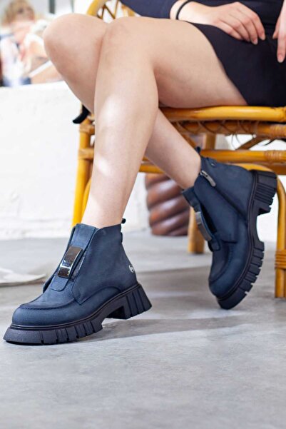 Adım Adım Mammamia Kadın Hakiki Deri Kaymaz Taban Bot