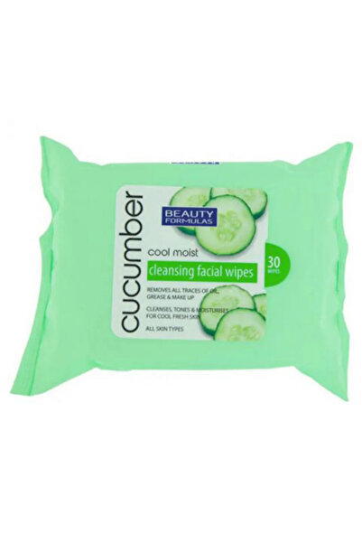 BEAUTY FORMULAS مناديل الوجه القابلة للتحلل الحيوي بخلاصة الخيار من بيوتي فورميولا