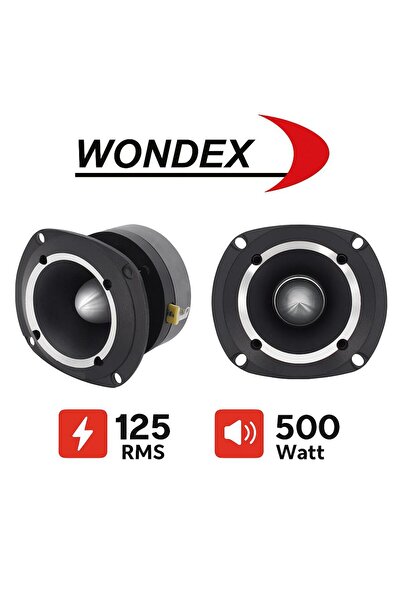 wondex Wdx-77 Spl Dome Tweeter Çifti 1000wat-250w Rms 10 Cm Tiz 1. Sınıf Kalite