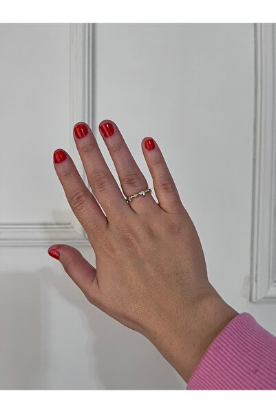 shop خاتم فولاذي ذهبي اللون مرصع بالأحجار الكريمة، موديل كامل الدوران، لامع و...