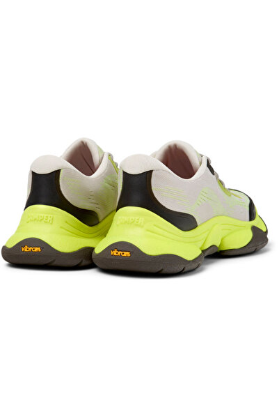 CAMPER Men Green Leather Cushioned Sneaker Extra Durable Lace-Up Sporty Nubuck Detailed Twins