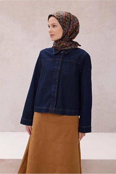 Belli Tivil Pure Silk Scarf 4223 - 83 Καφέ Μοτίβο με λογότυπο