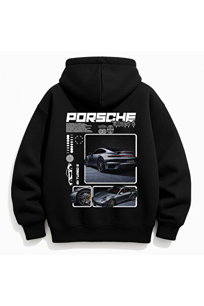 VEK قصة فضفاضة سويت شيرت هوديي بورش