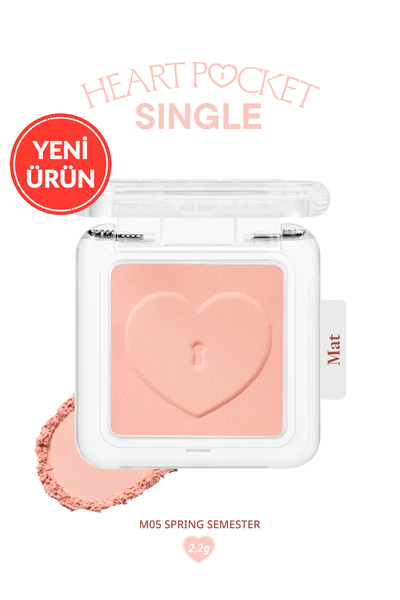PERIPERA Kişiselleştirilebilir Mat Tekli Far Heart Pocket Single (M05 Spring Semester)
