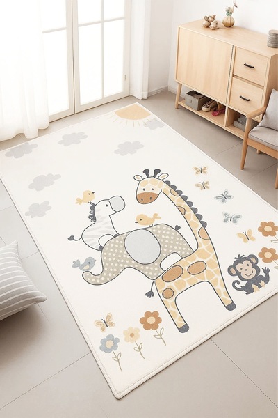 Olverno Home Uyku halısı halısı makinede yıkanabilir kaymaz taban leke tutmaz...