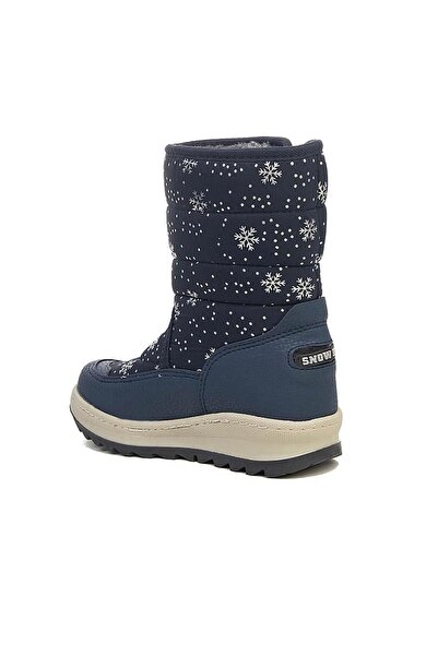 Tuğba Ortopedi 80 Unisex Children's Preschool Navy Blue Furry Inside Snow Boots