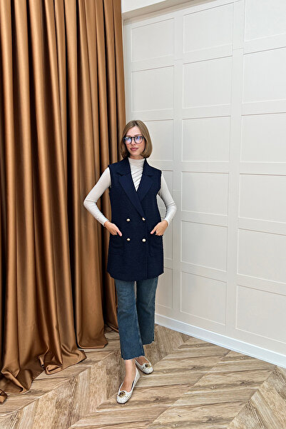 Stilife Майя Короткий жилет Синій