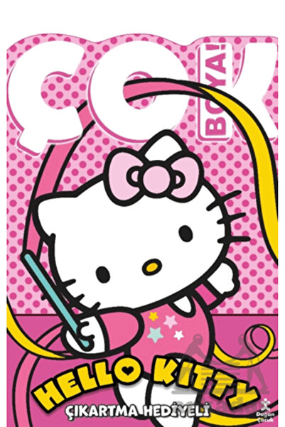 Doğan Çocuk Hello Kitty - Çok Boya! Çıkartmalı Dev Boyama Kitabı