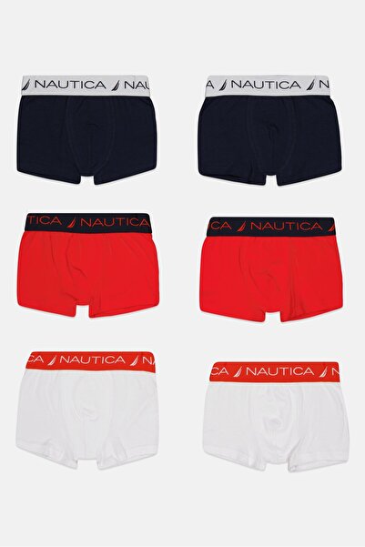Nautica Kids Boy 6 Pieces Brand Logo Boxers, Multicolor