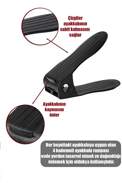 Bayev 15-Piece Shoe Ramp Shoe Organizer Closet Organizer - Black