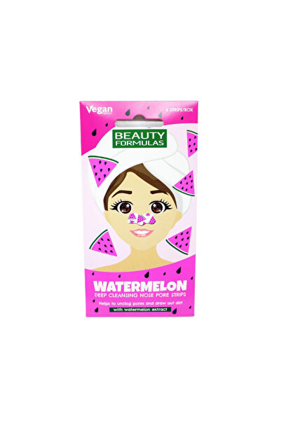 BEAUTY FORMULAS شرائط مسام الأنف بنكهة البطيخ من بيوتي فورميولا - 6 قطع
