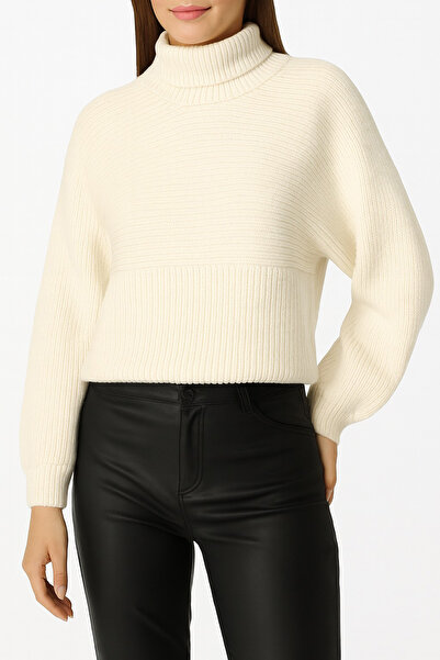 Pampino Women's Comfortable Fit High Neck Knit Sweater