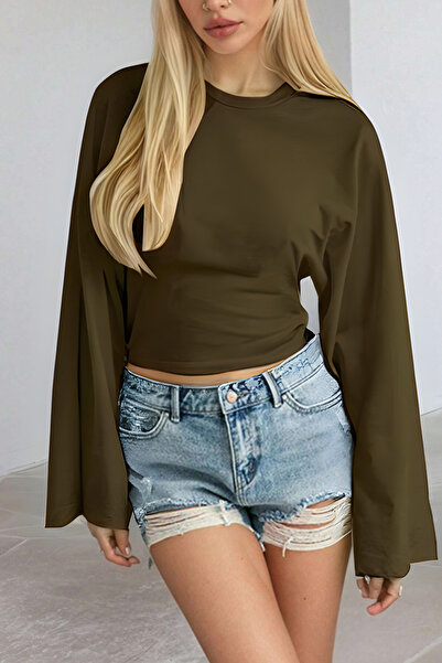 COOL TARZ Women's Long Sleeve Waist Fitted Blouse