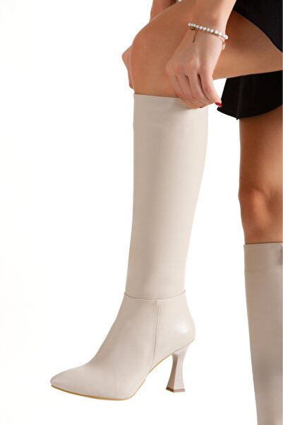 DYG STORE Pointed Toe 9 cm Thin Heel Boots