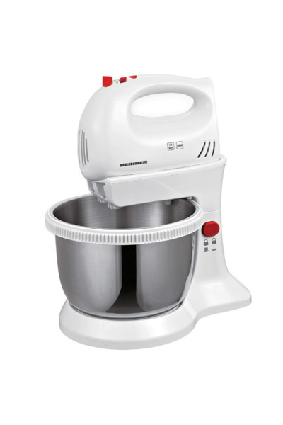Heinner Mixer with Bowl 300W, Stainless Steel, Rotating, Turbo, Kneading and Mixing
