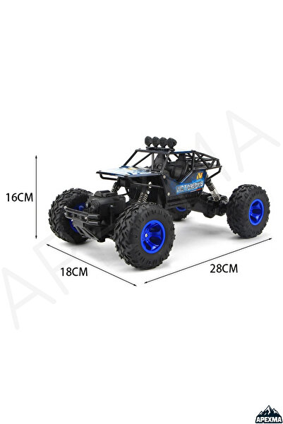 Apexma Oyuncak 2.4GHz Uzaktan Kumandalı Full Fonksiyon Şarjlı 4x4 Arazi Aracı Rc Rock Crawler