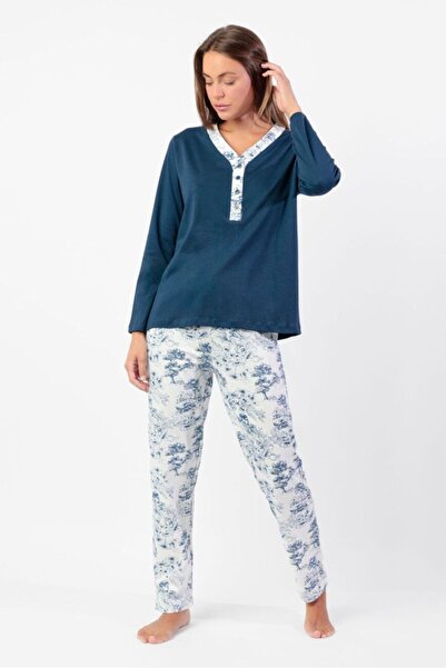 AYYILDIZ 63609 Lacivert Pijama Takımı