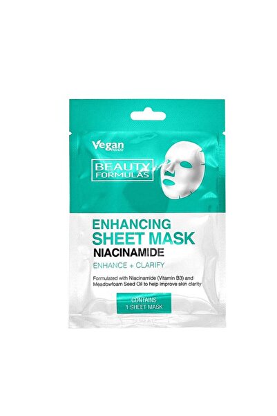 BEAUTY FORMULAS Beauty Formula Niacinamide Enhancing Sheet Mask 1Pk