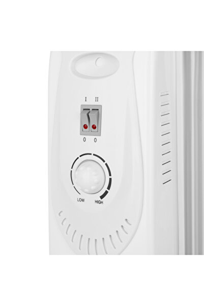 Noveen Electric oil heater OH1501, 2900 W, 15 elements, 3 power levels, fan, white