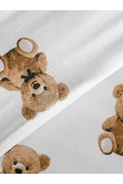 LC Waikiki Σετ παπλωματοθήκης μονό με στάμπα Bear Teddy