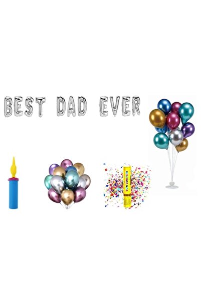 OEM Set de baloane „Cel mai bun tată din toate timpurile”, cadou pentru decor...