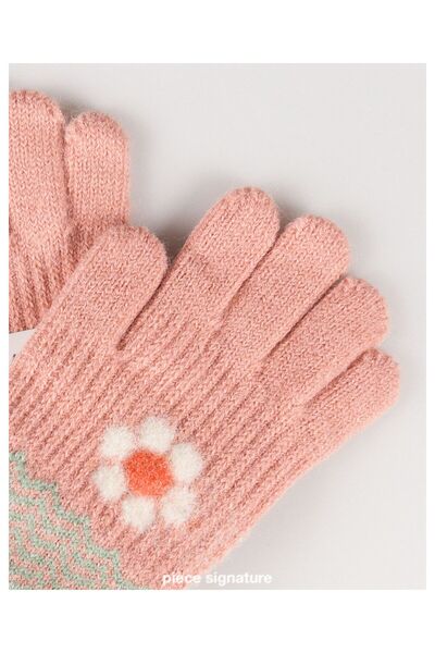 PIECE SIGNATURE 95% ACRILIC 5% ELASTAN, Mănuși pentru fete (4-8 ani)