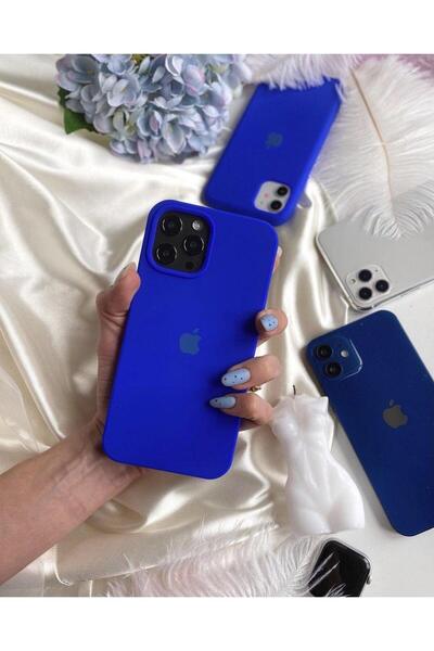 Apple Sapphire Blue Microfiber Silicone Case for iPhone 7, 8 Plus